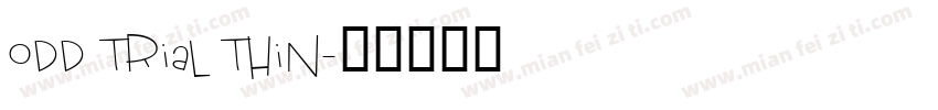 odd trial thin字体转换